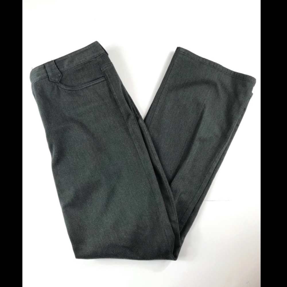 Loft Boot Cut Stretch Trouser Pants Charcoal Gray